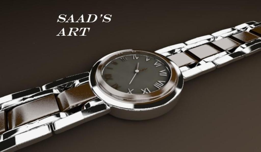 Realistic watch Blender 3D Model